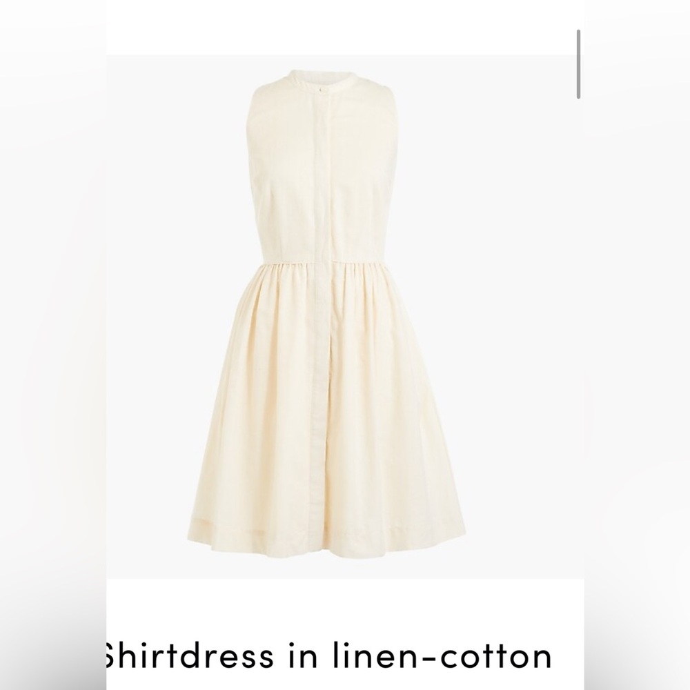 J.Crew factory linen shirt dress, EUC
